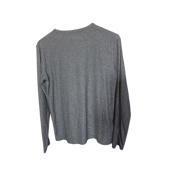 Outdoor Voices M Long Sleeve Heather Blue Performance Shirt M Polyester & Spande - Picture 4 of 5